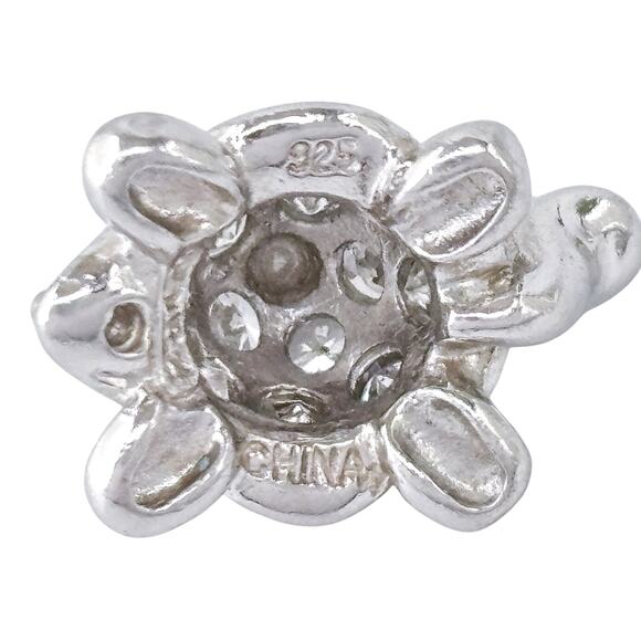 Vintage Sterling Silver 925 Turtle Pendant Charm | Dainty Animal Jewelry - Picture 8 of 10